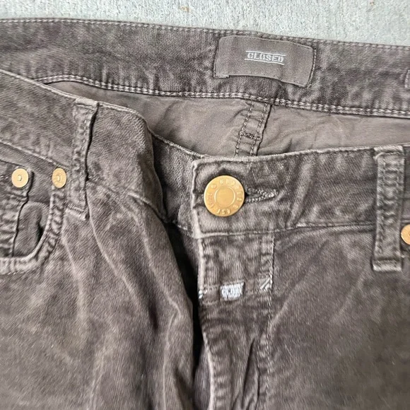 CLOSED WOMEN’s Brown Velvet Pants 29 - Picture 4 of 9